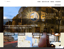 Tablet Screenshot of customshousehotel.com
